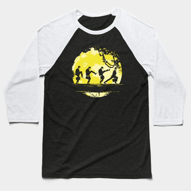 Ministry of Silly Walks No Worries Baseball T-Shirt by Alema Art